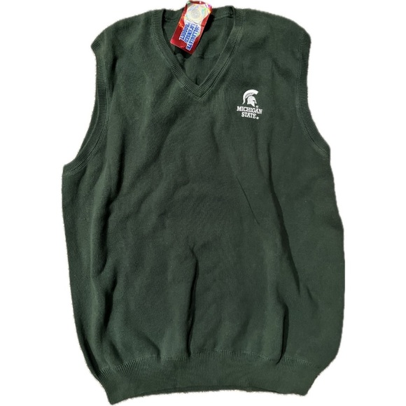 Vintage Michigan state MSU sweater vest - Picture 1 of 4